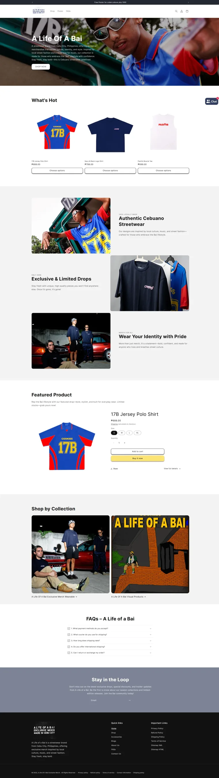 A Life of a Bai Merch, the full page