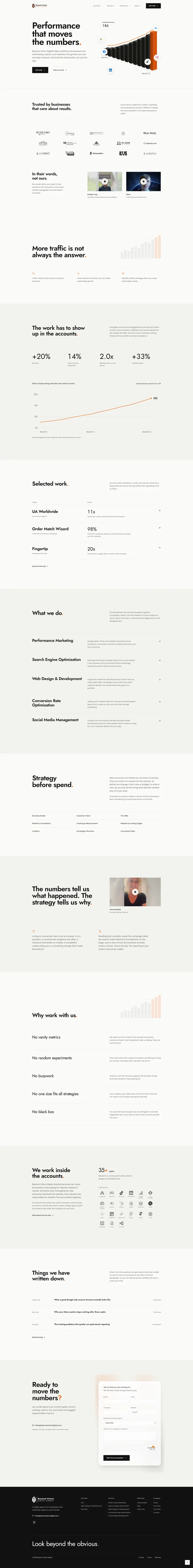 Beyond Vision Digital, the full page