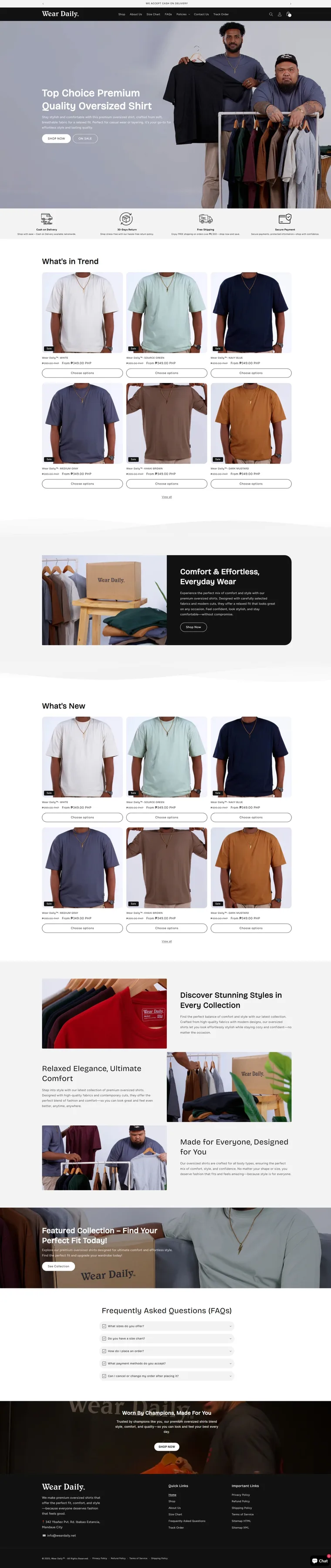 Wear Daily, the full page
